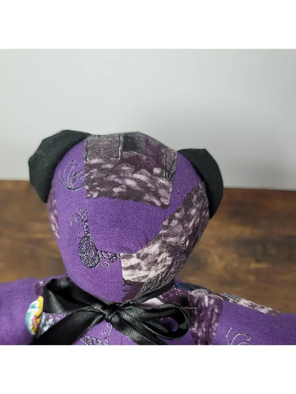 Purple Nightmare Before Christmas Themed Stuffed Bear Plush
